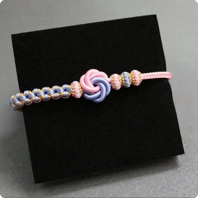 DivaGlamz To My Granddaughter-Infinity Forever Love Heart Bracelet, Natural Emperor Stone Double Layer Purple Beaded Woven Wrap Bracelets Adjustable Mind Peace Gift Jewelry - Image 3